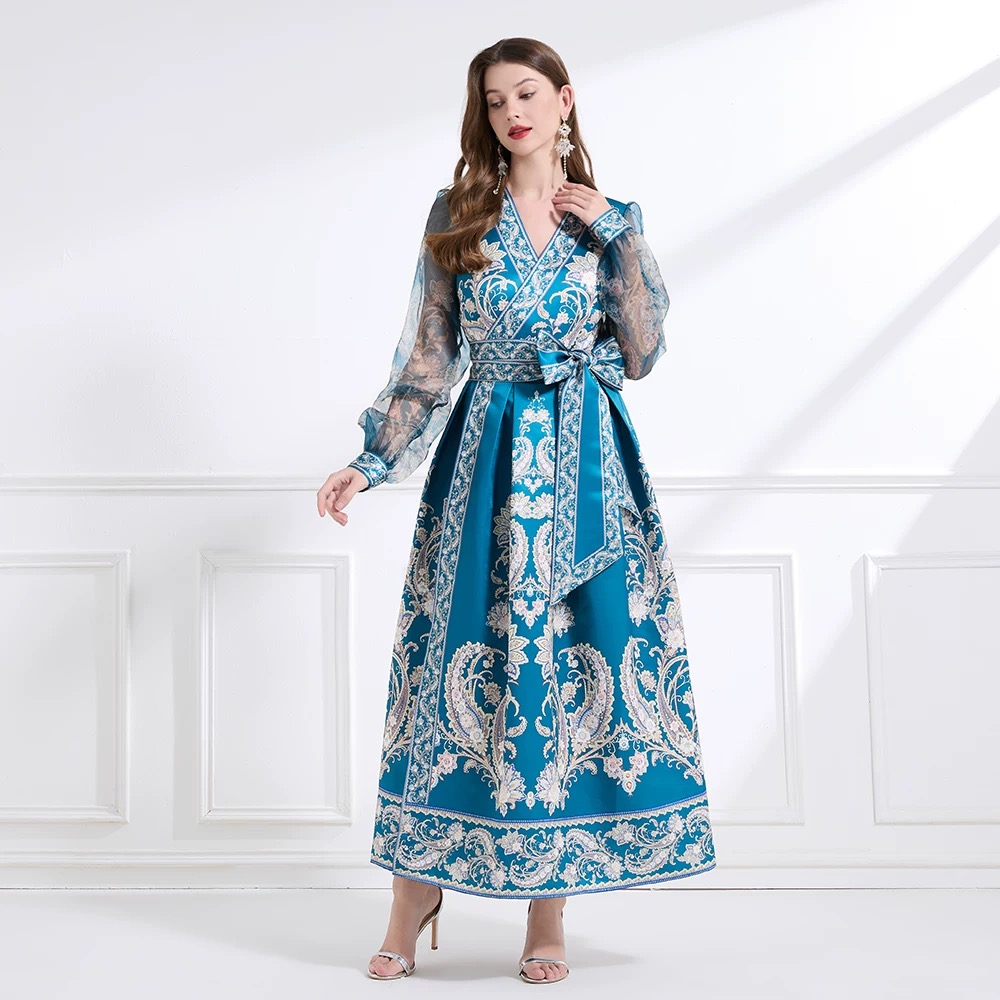 Try a different angle print dress ED192 images